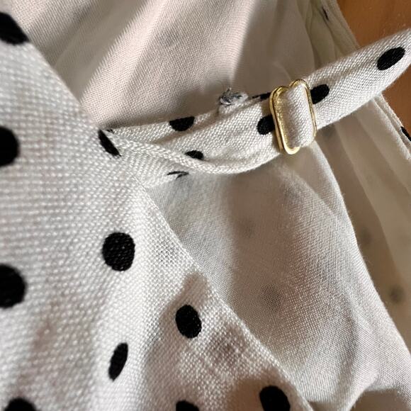 Kate Spade for Target Dress Preppy Classic White Polka Dot Midi Belted XXL - Picture 8 of 12